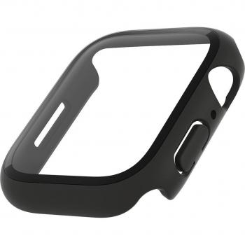 Belkin ScreenForce UltraCurve Protector de Pantalla con Revestimiento y Borde para Apple Watch Series 7/6/SE/5/4 de 45mm, Policarbonato (PC), Vidrio Templado, Transparente