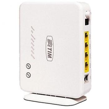 Telecom Italia 768762 Modem ADSL2, Wi-Fi, 1 Puerto ADSL, Interfaz Wi-Fi, 802,11 b/g/n, 4 Puertos Ethernet, [Italia], Color Blanco