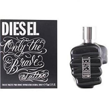 Diesel Only The Brave Tatoo Eau de Toilette Spray for Men, 2.5 Ounce by Diesel