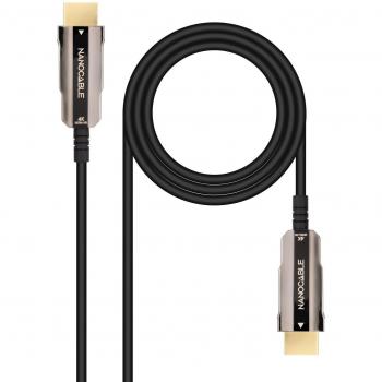 Nanocable 10.15.2010 Cable HDMI 2.0 AOC 4K@60Hz, 18Gbps, Macho a Macho, Negro, 10 metros