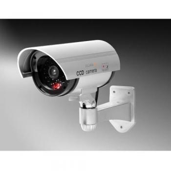 Cámara de Vigilancia Ficticia CCD Technaxx TX-18 con LED Intermitente para Interior y Exterior