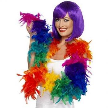 Smiffy'S 43517 Boa De Plumas Arco Iris, Arco Iris