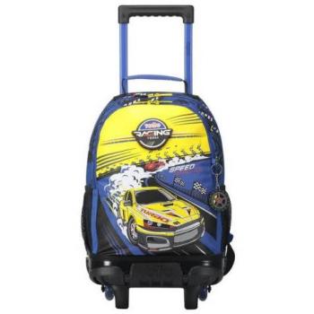 Mochila Totto Velocity Escolar con Ruedas Mediana de Carreras de Coches MJ03VLC005-2310-6J7M