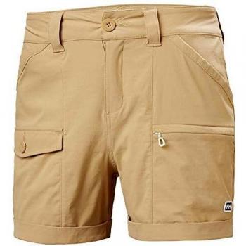 Helly Hansen - Pantalones Cortos para Mujer, diseño de Flores, Color marrón