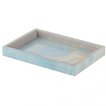 Bandeja de Cristal Impresión Foil 26x18x3 cm - Diseño Elegante y Resistente para Decoración Sofisticada