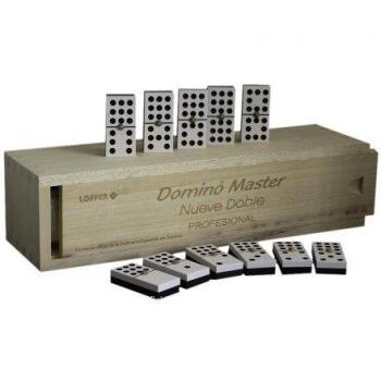 Loffer - Dominó Profesional Master 9 Doble, Caja de Madera