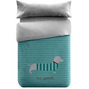 Pooch Funda nórdica Cama y Almohada, Algodón, Multicolor, 220x155x10 cm