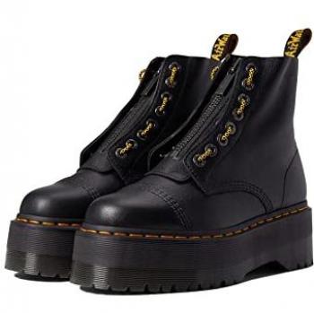 Dr. Martens Women's Sinclair Max Pisa Leather Boots (Black) - Size: W4