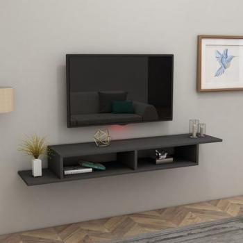 Soporte de TV Suspendido Moderno 120 cm Antracita Kalune Design