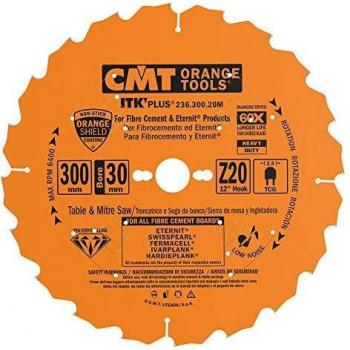 Sierra circular en diamante para materiales abrasivos 300x2.4/1.8x30 Z20 TCG CMT