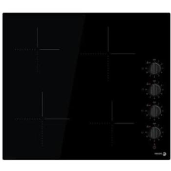 Fagor FAVM3540 - Placa Vitrocerámica Integrada de 60 cm con 4 Zonas de Cocción en Negro