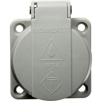 Mennekes 101700020 Bases SCHUKO 16 A/230 V, Outlet, IP 54 Degree of Protection, 100 package, grey