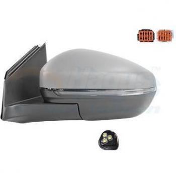 Espejo retrovisor VAN WEZEL 0967817 con ajuste manual, diseño aerodinámico, carcasa de plástico resistente, cristal templado y compatible con varios modelos de vehículos