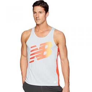 New Balance Accelerate Graphic Singlet - Camiseta para hombre - MT81271, Medium, Llama