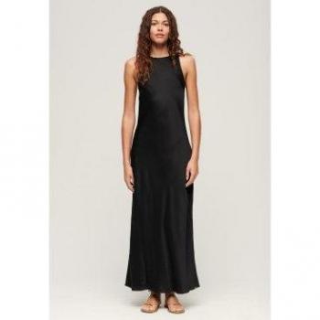 Vestido Largo Sin Mangas Satin Racer