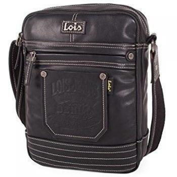 LOIS - 27026 BANDOLERA POLIPIEL BACK POCKET, Color Negro