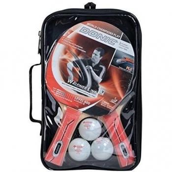 Donic-Schildkröt Premium Raqueta de tenis de mesa Set Waldner 600 2 3 pelotas en wertiger funda, 788494