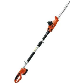 VEVOR 20V Cordless Telescopic Hedge Trimmer with 18 Double-Edged Steel Blade and Adjustable Pole (188-239 cm)