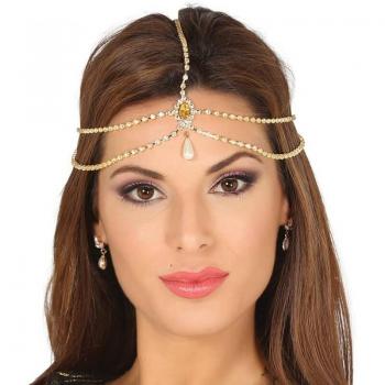 Diadema Vintage Años 20 con Brillos y Plumas