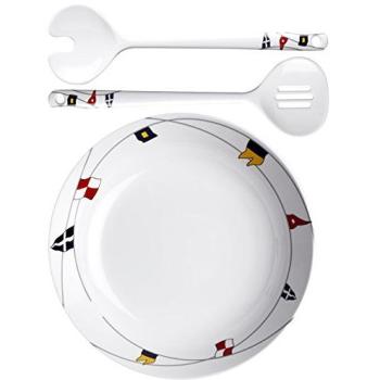 Marine Business Regata Melamine Salad Bowl Set - White, Unisex