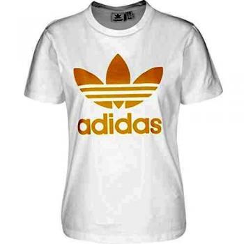 adidas Trefoil Tee, T-shirt para Mujer, Blanco