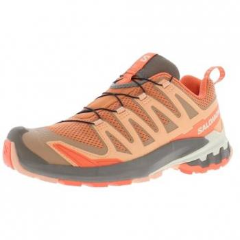 Salomon XA PRO 3D v9 W - Zapatillas de Trail Running para mujer, color Sun Baked/Fresh Salmon/Prairie Sunset/Bright Orange, talla 40 EU