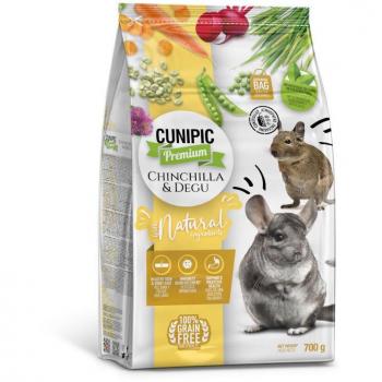 Cunipic Premium Natural Grain Free Alimento Completo para Chinchillas y Degús - 700g