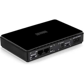 Sistema de Alimentación Ininterrumpida Mini UPS para WiFi, Enrutador, Módem, Cámara de Vigilancia con PoE con 8800mAH Batería Entrada 100~240V CA Salida 5V USB 9V/12V CC 24V/48V PoE