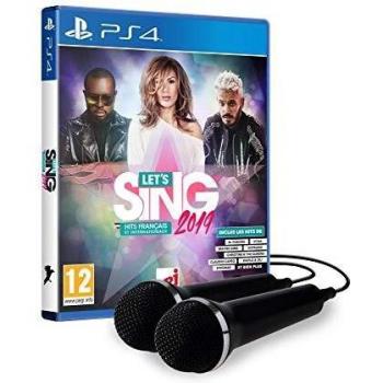 Let's Sing 2019 Éxitos Franceses e Internacionales + 2 Micrófonos para PS4