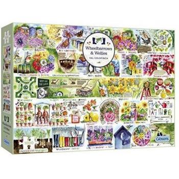 Puzzle Gibsons Carretillas y Botas de Agua de 1000 Piezas