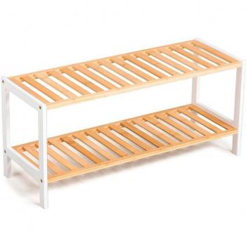 Zapatero Moa Vinthera 2 estantes bambú lacado natural 31x69x24,5 cm