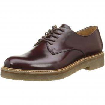 Kickers Oxfork, Zapatos de Cordones Derby Mujer, Rojo 18, 37 EU