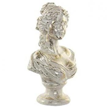 Busto de Fibra de Vidrio Blanco DKD Home Decor (25 x 17 x 41 cm)