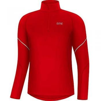GORE WEAR M Camiseta de Manga Larga para Hombre, M, Rojo