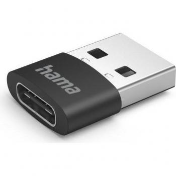 Adaptador USB-A a USB-C, 3 piezas, negro, 480 Mbit/s