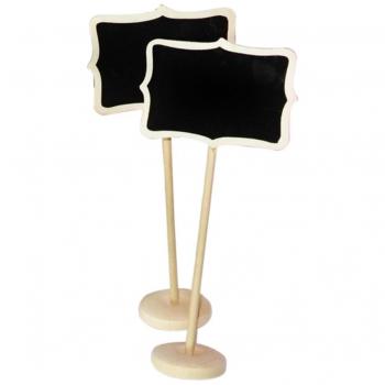 ULTNICE 10 Piezas Mini Pizarra de Madera Tablero de Notas Decoración de Hogar