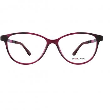 Gafa de vista Polar 404 (422) Violeta con Clip Violeta Polarizado Cal.54, Armazones para Hombre, Lentes Recetadas Para Hombre, Color Purple