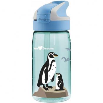 Botella de Agua Laken Summit Penguin Azul Aguamarina (0,45 L)