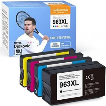 myCartridge PHOEVER 963XL Pack, Cartuchos Reemplazo de Tinta HP 963 963XL Compatibles con Impresora OfficeJet Pro 9010 9014 9015 9020 9025 9012 9022 9019 9016