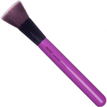 Brocha Multiusos Colorete - Crystal - Neve Cosmetics, brocha plana morada, marca Neve Cosmetics