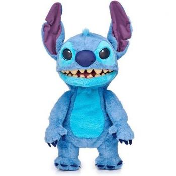 Figura Real Stitch FX Famosa - Peluche Interactivo, características: diseño detallado de Stitch, función interactiva con sonidos y movimientos, material suave y resistente, ideal para coleccionistas y niños, tamaño mediano