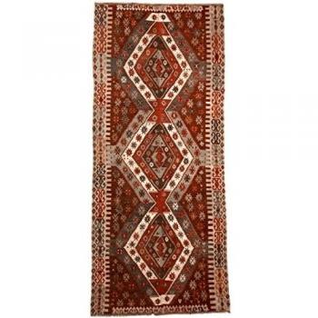 Kelim Kilim Vintage alfombra original Konya 157x365 cm Lana