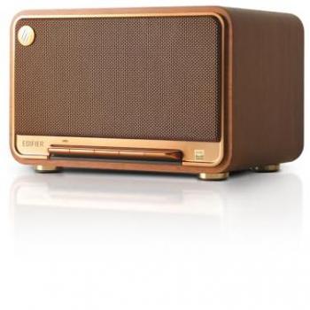 Altavoz Bluetooth Edifier D32 Multiroom WiFi 60W RMS Retro de Madera Marrón