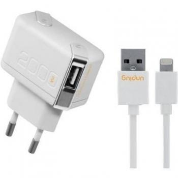 Unplug UPTC003 - Transformador USB Dual 2.1A con cable Lightning incluido