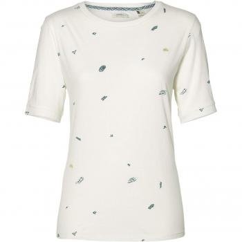 Camiseta Mujer Oneill Mini Print Blanco AOP-Verde