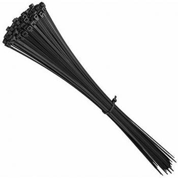 intervisio Bridas de Plastico Grandes 430mm x 4,8mm Largas para Cables, Negro, 100 Piezas