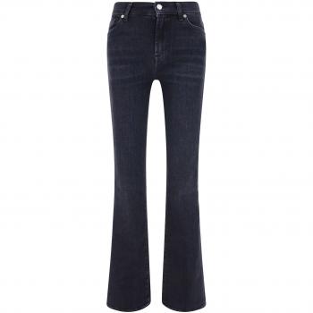 7 For All Mankind Women's Boot-cut Jeans, Black, Size 29