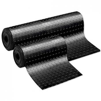 Alfombra de goma antideslizante protectora de suelo con diseño en relieve de burbujas, tamaño 1 metro x 16 metros