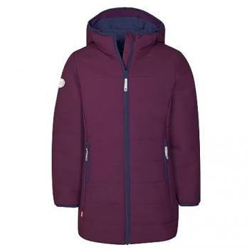 Trollkids Chaqueta Stavanger Coat Lila - Chaqueta para niños, color lila, impermeable, transpirable, con capucha y forro cálido