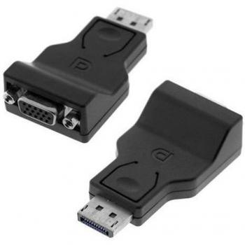 SODIAL(R) Adaptador DisplayPort Macho a VGA Hembra - Negro